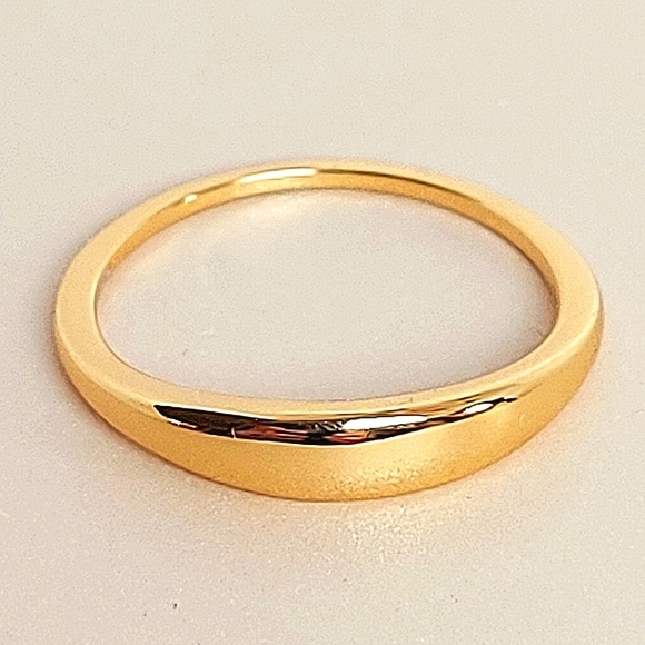 Engraved "You are always‎ on my mind" Minimalist 925 Sterling Silver Ring. - Picture 4 of 16